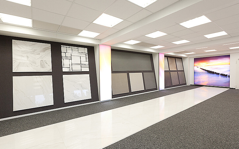 Fliesen in Holzoptik in unserer Ausstellung Düsseldorf