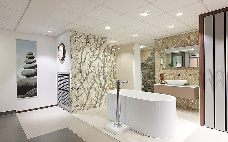 Moderne Fliesenausstellung in Düsseldorf